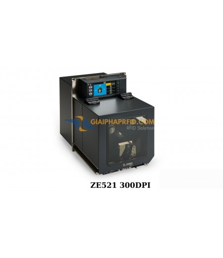 Máy in mã vạch công nghiệp RFID Zebra ZE521 300dpi 