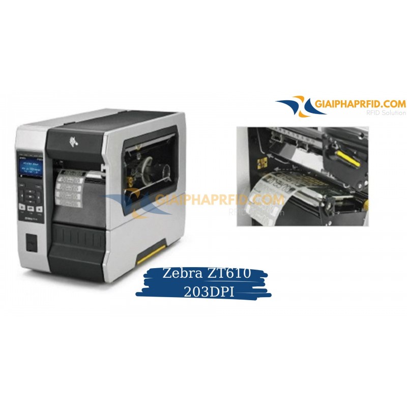 Máy in tem nhãn RFID Zebra ZT610 203DPI